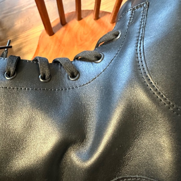 Barefoot Black Lace-Up Grounding Ankle Boots - Picture 8 of 8